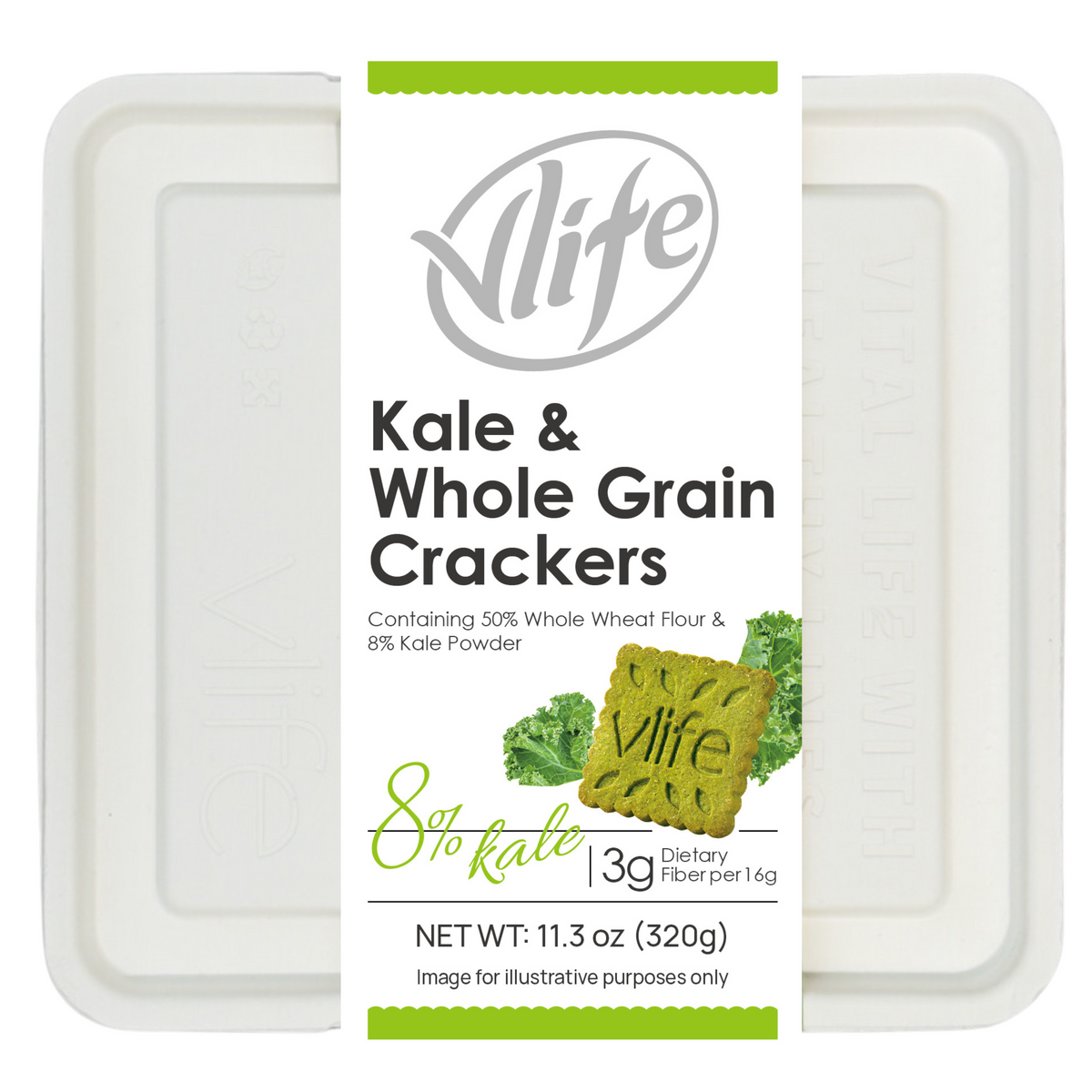 Vlife Kale & Whole Grain Crackers