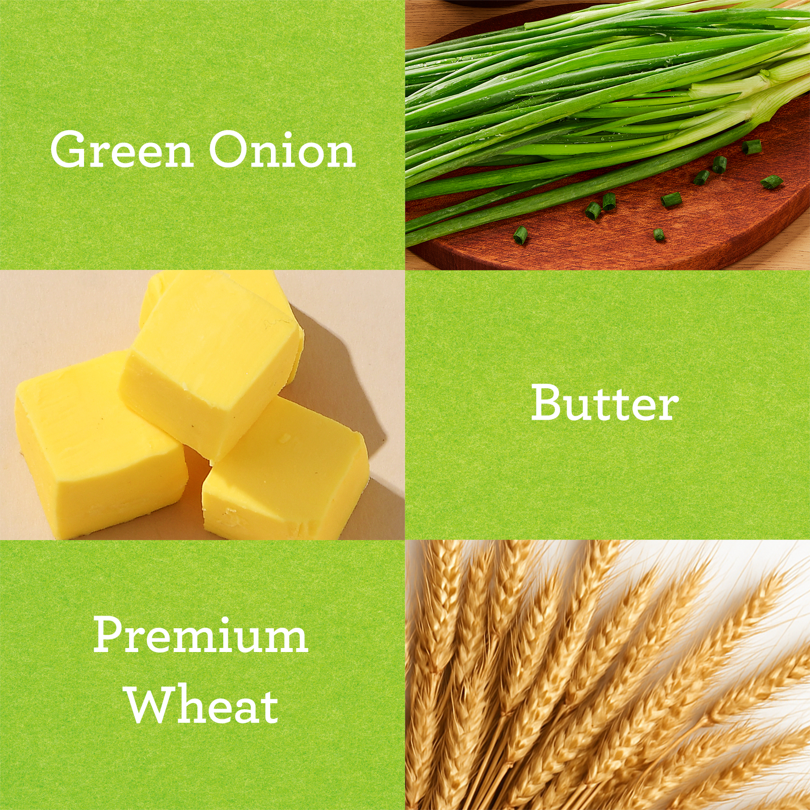 Vloong Thin Crackers Green Onion Flavor, Individually Wrapped Perfect for On-the-go Snacking, 6.3 oz/Box